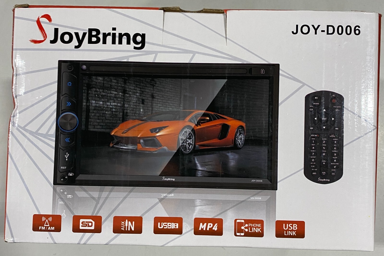 SJOYBRING Double Din Car Stereo Apple Carplay with 7" HD Screen JOY
