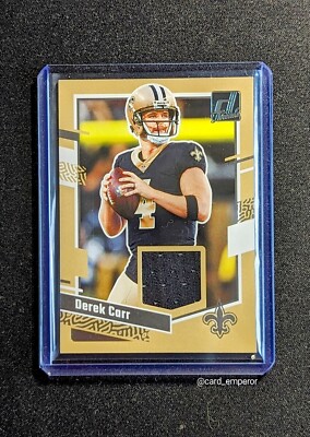 2023 Donruss Threads Derek Carr New Orleans Saints Patch DTH-DCA
