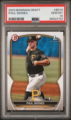Graded 2023 Topps Bowman Draft Paul Skenes #BD14 Rookie RC 