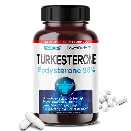 TURKESTERON Capsule TESTOSTERONE BOOSTER MAX FORZA POTENTE ESTRATTO - Foto 12 di 12