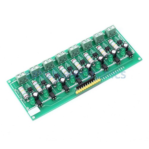 AC 220V Optokoppler Isolierung Spannungsprüfplatte 8 Kanal MCU TTL für SPS - Bild 2 von 5