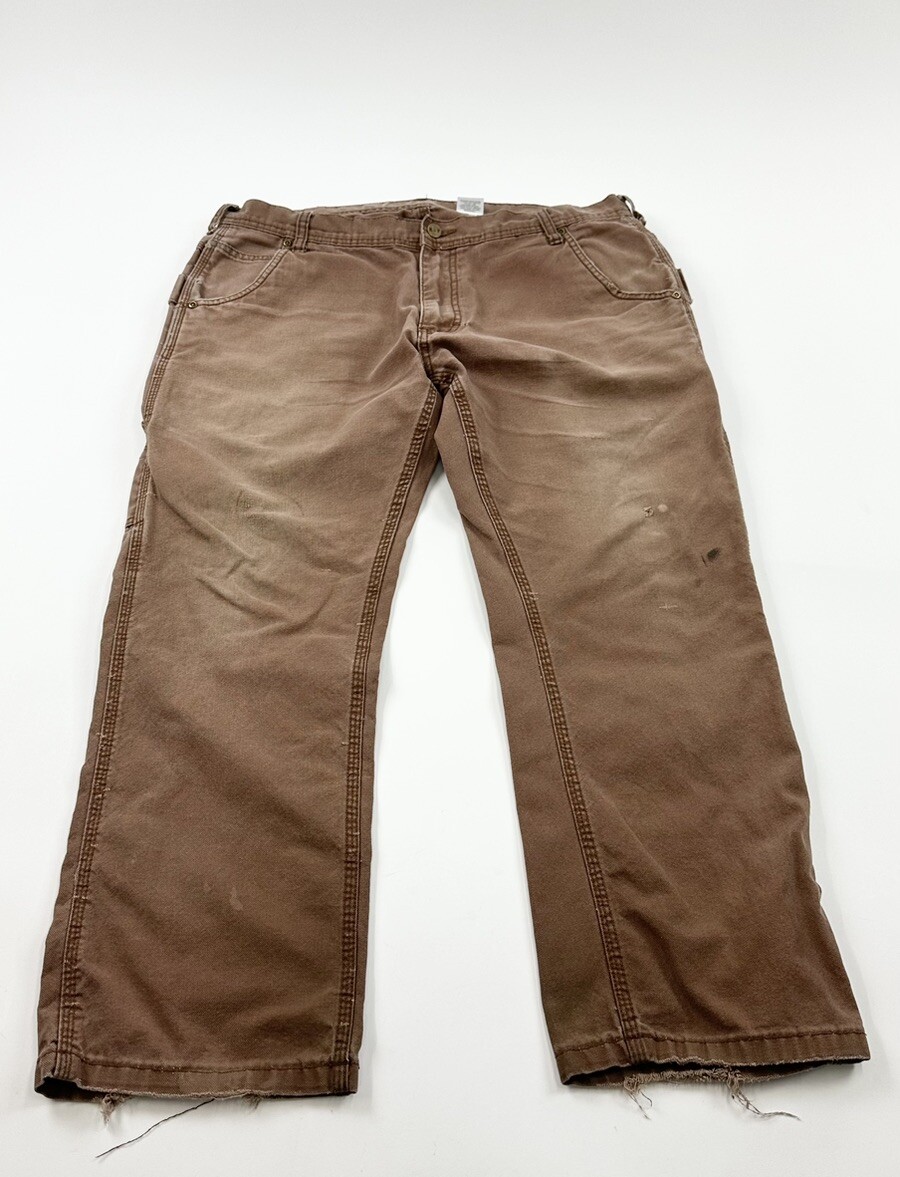 Key Work Pants Men’s 36x 30 Brown Duck Utility Carpenter eBay