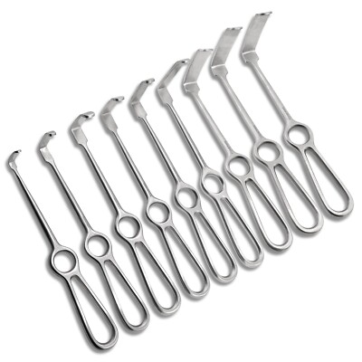 Cynamed Set of 9 Langenbeck Retractor, 8.5 in. Length