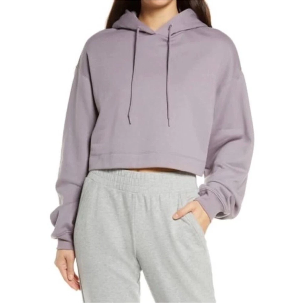 alo-yoga bae cropped hoodie