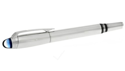 MONTBLANC StarWalker Medium Metal 18K Nib Silver Fountain Pen 118875 - Picture 3 of 6