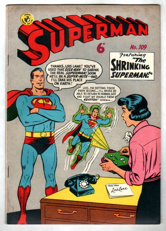Australian SUPERMAN 109 DC Comics 1950's Action Comics 245 cover UK