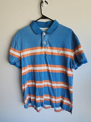 American Eagle Mens Polo Shirt  Short Sleeve Cotton Blend size XL