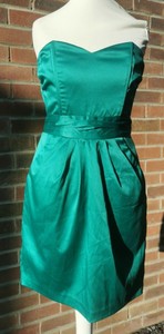 emerald green bandeau dress