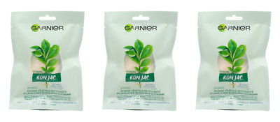 3x Garnier Konjac Pflanzlicher Reinigungs-Schwamm , EAN3600542198158