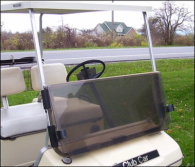 GOLFCO Club Car DS Tinted Windshield '82-'00.5 High Quality Golf Cart Folding Acrylic