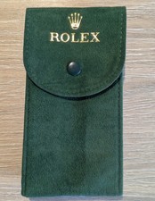 Rolex Green Leatherette Travel Roll Pouch Case