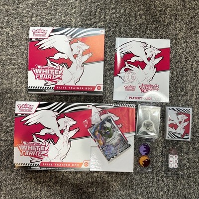 Pokemon TCG White Flare ETB ALL Accessories & Promo Included (No