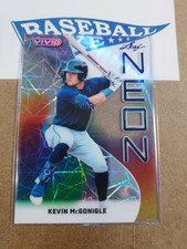 2025 Leaf Vivid Kevin McGonigle Neon Base Silver Laser Holo #1/1 Tigers RC NB-44
