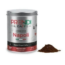 Prendi Ground Expresso roasted ground Coffee, Italian Blend Roasted in Italy