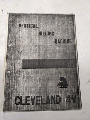 CLEVELAND VMC 4V INSTALLATION GUIDE BOOK MANUAL SETUP PHOTOCOPY LUBRICATION