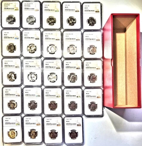 Washington Quarter 24-Coin Set - NGC Certified - 1959 to 1998 - Uncirculated