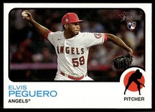 2022 Topps Heritage High Number Elvis Peguero Rookie Angels #554