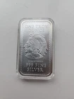 Aztec Calendar CUAUHTEMOC 1 OZ-T One Troy Ounce .999 Silver Bullion Bar