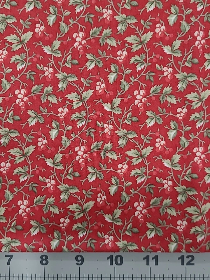 "Poinsettia Plaza" Moda Cotton Fabric Christmas Holiday 1 Yard 32 Inches - Image 2 of 4