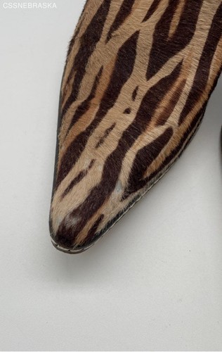 Donald J Pliner Women Brown Animal Print Fur shoes - Size 7,5 - Picture 2 of 8