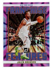 JALEN BRUNSON 2023-24 PANINI DONRUSS FRANCHISE FEATURES PURPLE PARALLEL 47/99