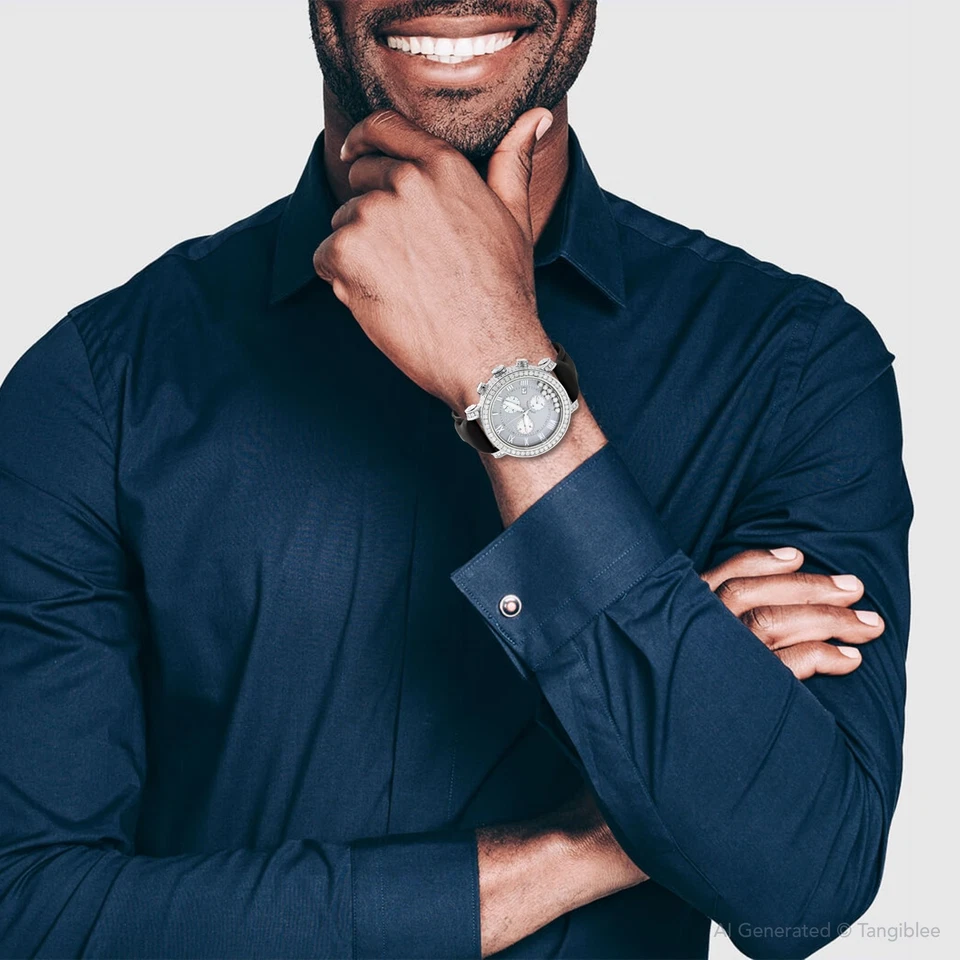 Reloj Hombre Acero Inoxidable Diamante | Benny & Co 45 mm  Foto 4 de 4