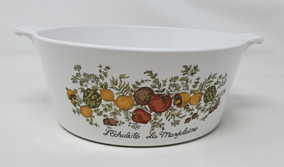 Vtg Corning Ware Spice of Life Round 2.5 Quart Round Casserole Dish No Lid