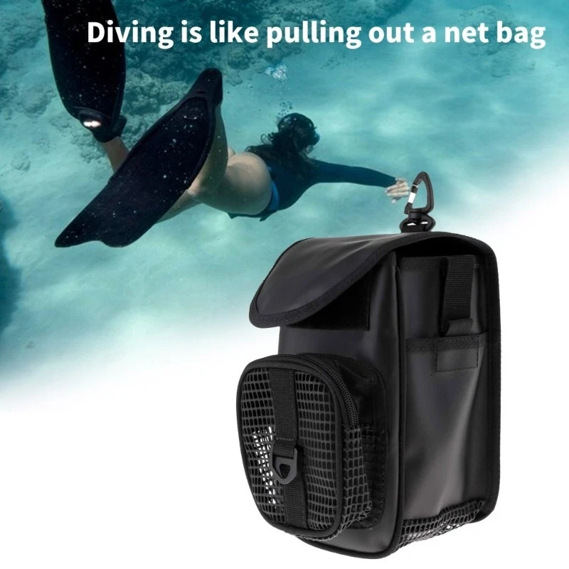 Snorkeling Equipment Holder Pouches Buoys Mesh Storage Pocket Diving Gear Bag - Image 2 of 4