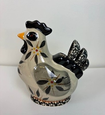 Temptations Old World Hen Chicken black / gray Measuring Spoon Holder