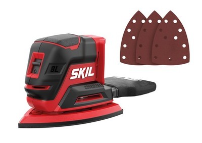 SKIL 3715CA Akku-Multischleifer (für Ecken/Kanten,Einhandbedienung,ergonomisch)