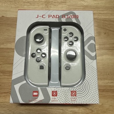 For Nintendo Switch Left & Right Wireless White Controller for JoyCon Joystick