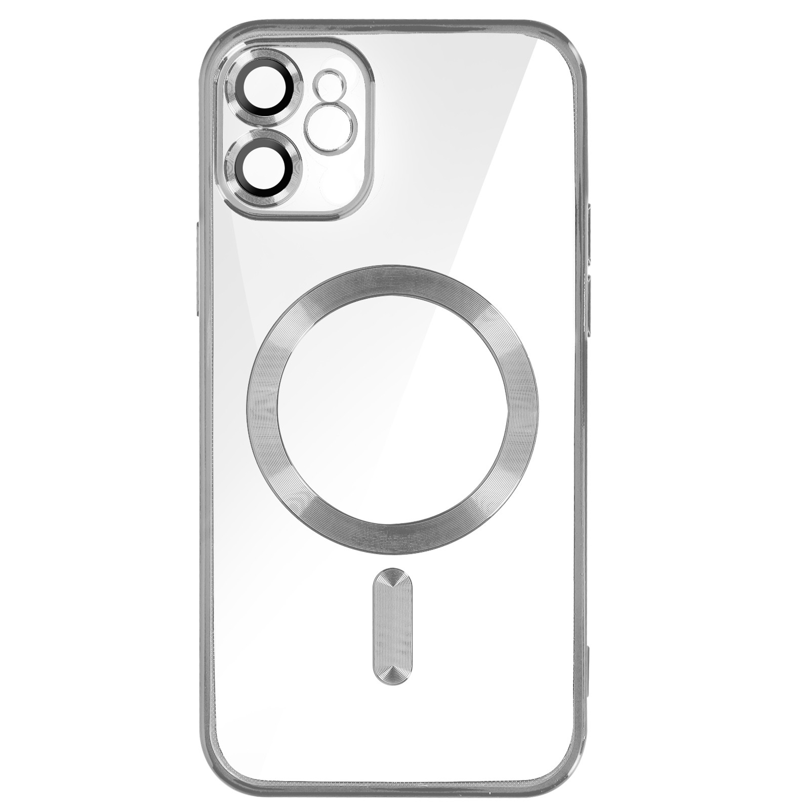 Coque silicone argent pour iPhone 11 finition chrome luxe et antichoc