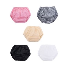 4Pcs Reusable Adult Incontinence Underwear Water Resistant Diaper Cover Pants