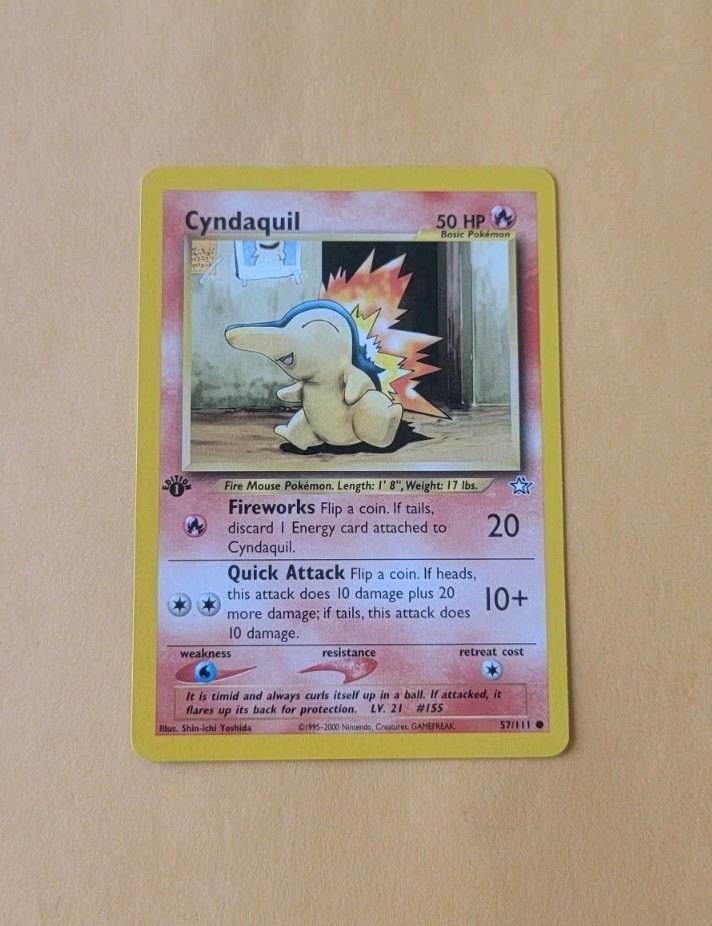 1st Edition Cyndaquil 57/111 - Neo Genesis - Near Mint