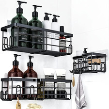 Shower Caddy 3 Pack with Soap Holder No Drill Wall Mounted 304 Stainless Steel D
