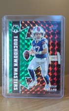 2021 Panini Mosaic - Touchdown Masters Josh Allen #TM-15 Green Mosaic Prizm