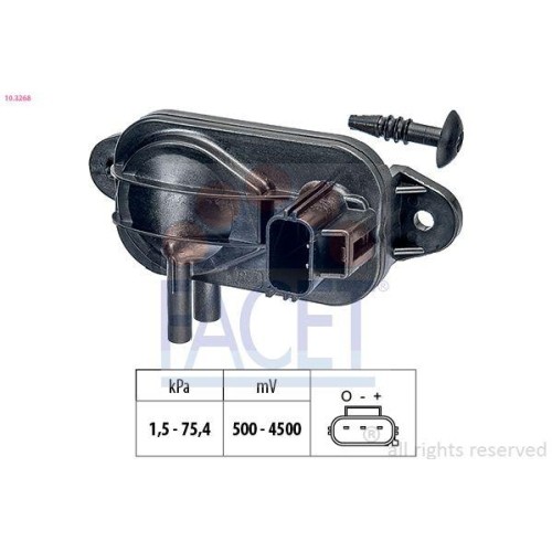 Luftdrucksensor HöHenanpassung Facet 10.3268 Made In Italy - Oe Equivalent FüR-image