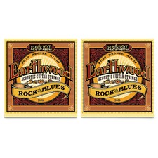 Ernie Ball 2008 Earthwood 80/20 Bronze Rock and Blues Acoustic Strings 2-Pack