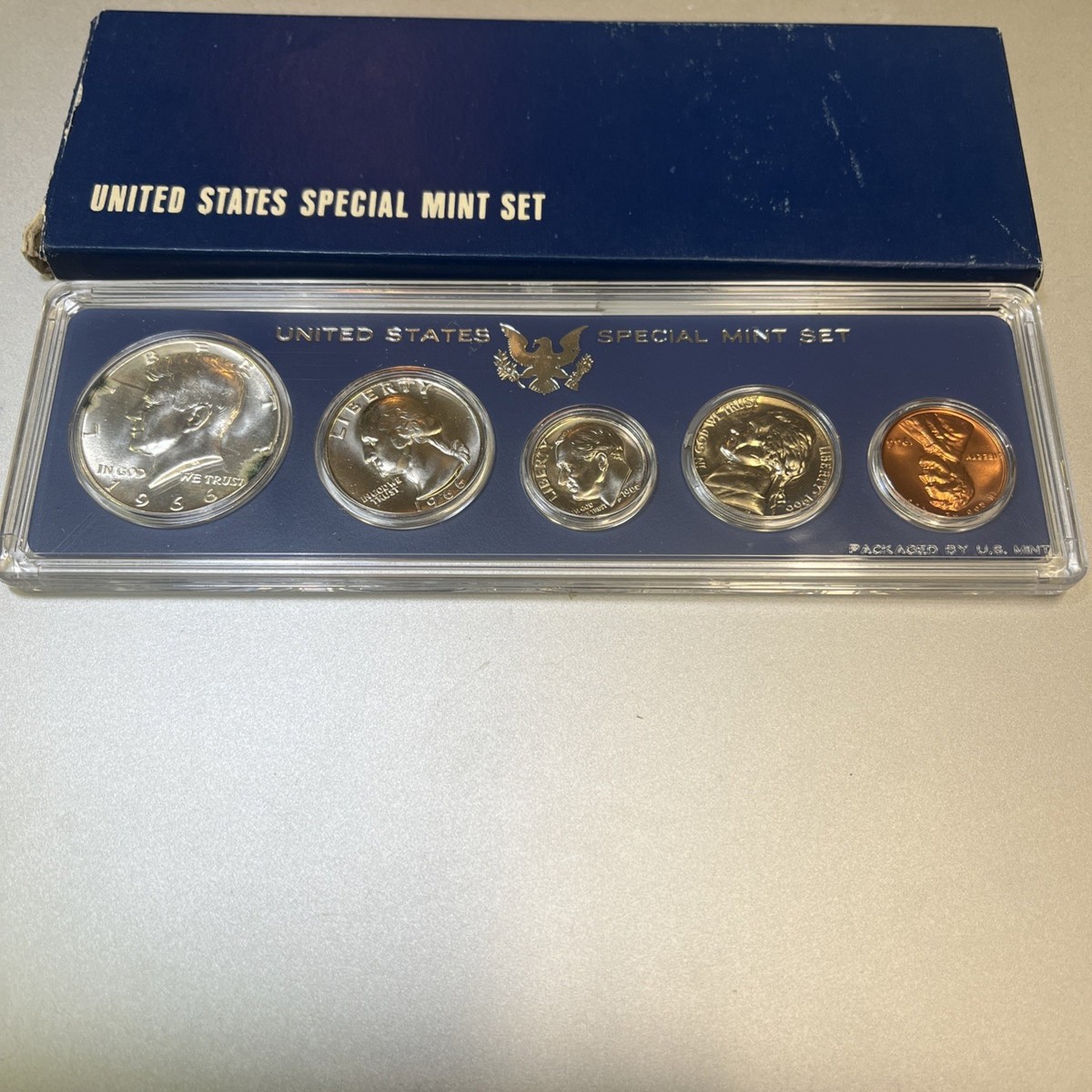 アメリカスペシャルミントセット1966 1966 US Special Mint Set SMS 5 Coins with 40% Silver Kennedy Half