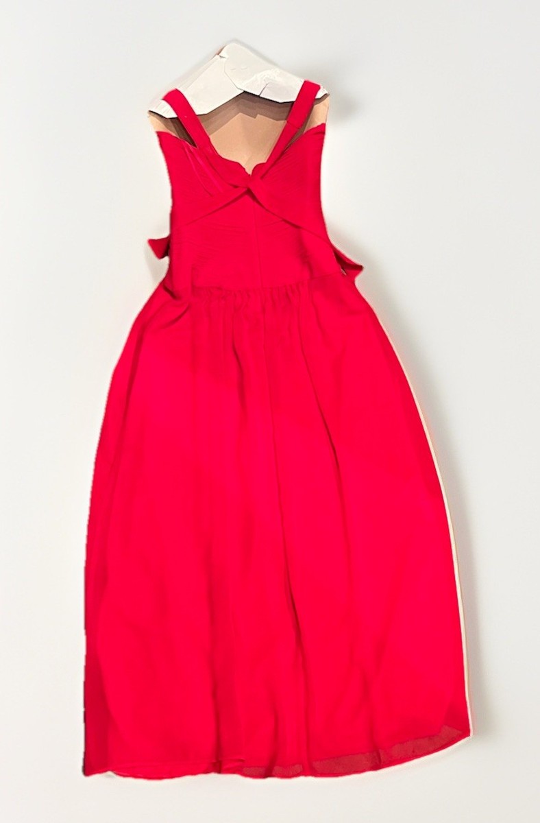bcbg red lace dress Bcbg Max Azria Red Lace V-Neck Sleeveless Mini Dress Size S