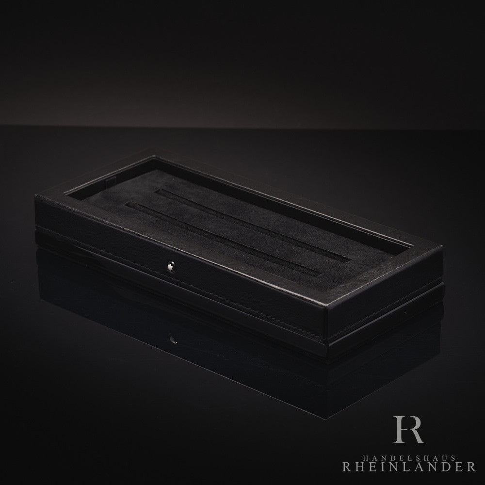 Montblanc Desk Accessories Writing Instrument Tray Black Leather