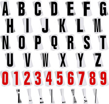 400 Pcs Marquee Sign Letters Flexible Plastic Letters on Flexible Panel for Outd