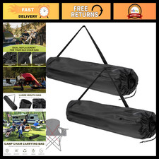 2 Pack Portable Camping Folding Chairs with Carry Bag - Fits Most Models