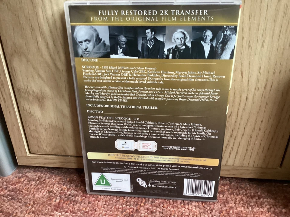 Scrooge A Christmas Carol Limited Edition 150th Anniversary (2020 DVD) DISCS VG - Image 2 of 4