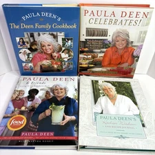 Paula Deen Cookbook Lot of 4 Southern Cooking Desserts Holiday Recipe Journal