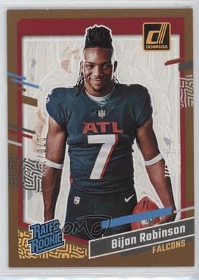 2023 Donruss Rated Rookie Portrait Studio Series 70/100 Bijan Robinson #4 RC 2t2