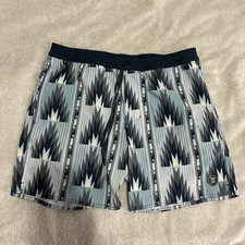 ROARK Mens Large 33 5 Inseam Aztec Print Shorey Tremor 16" Logo Swim Trunks