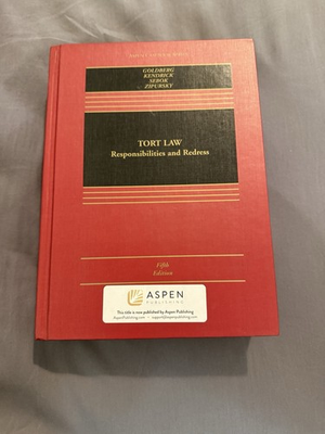 #ad Tort Law: Responsibilities Redress 5th Edition Clean NO HIGHLIGHTS $170.00