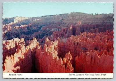 Sunset Point, Bryce Canyon National Park, Utah   Scenic View Postcard