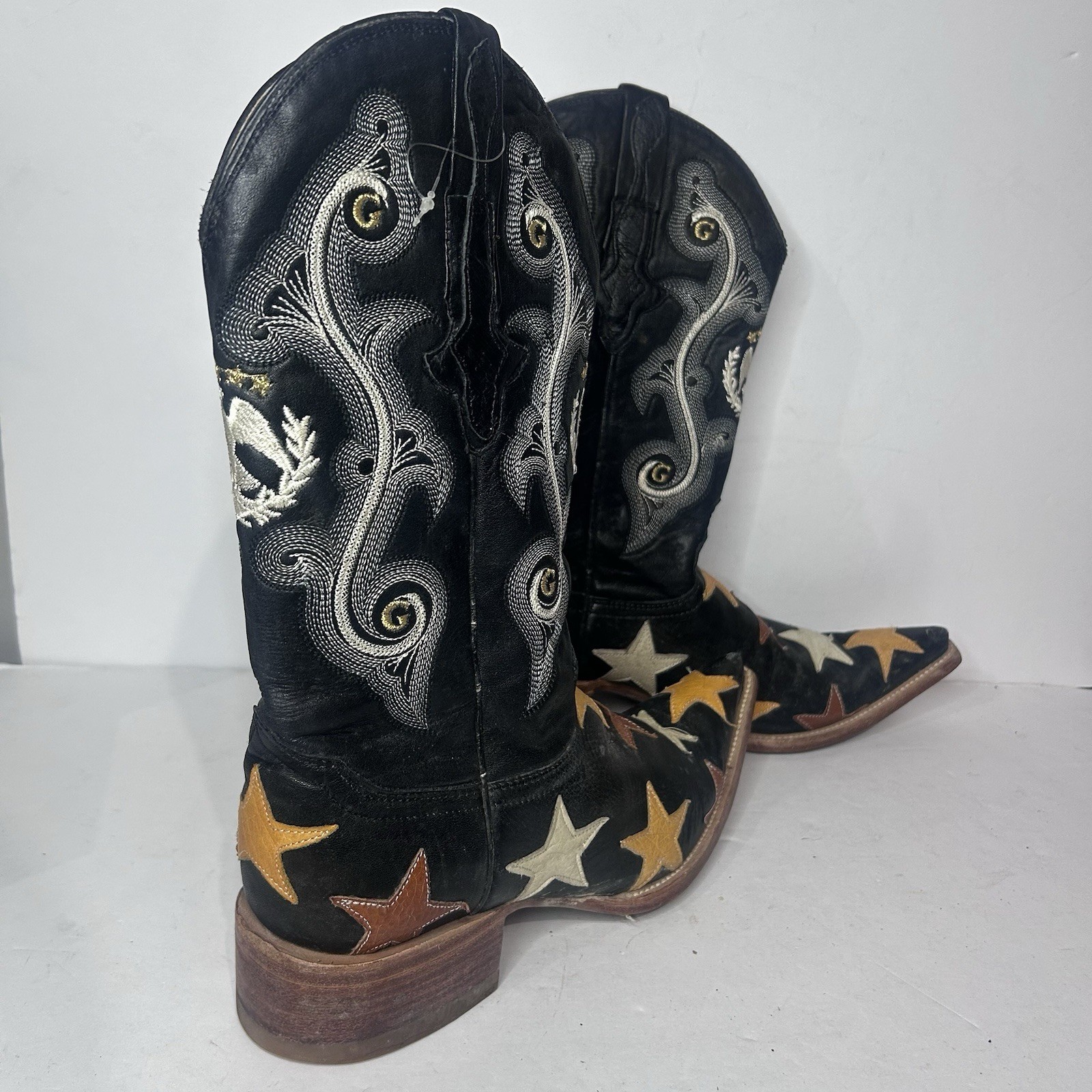 El General Men’s Bull Patterns Patchwork Western … - image 8